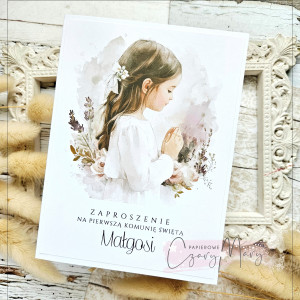 Zaproszenie na Komunię wzór 187