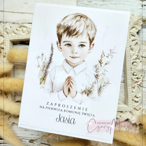 Zaproszenie na Komunię wzór 188