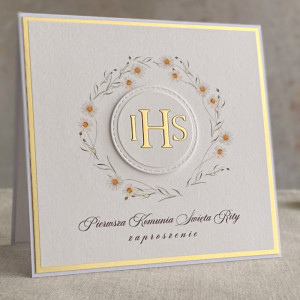 Zaproszenie na komunię z personalizacją 57