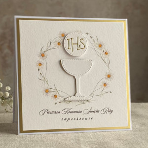 Zaproszenie na komunię z personalizacją, 57-A