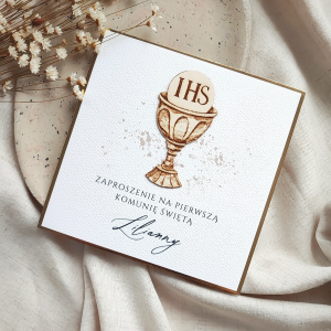 Zaproszenie na Pierwszą Komunię Świętą wzór 10