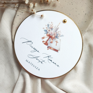 Zaproszenie na Pierwszą Komunię Świętą wzór 7