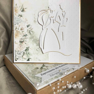 Zaproszenie ślubne dla rodziców w pudełku.