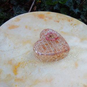 Zatopek szkatułka serce złota z różą