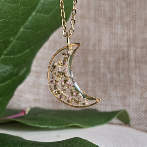 Zawieszka księżyc wrzos różowy