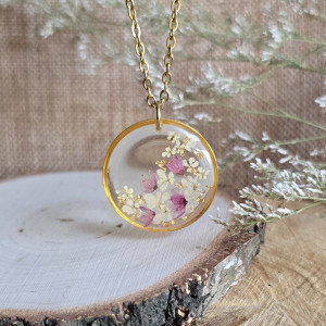 Zawieszka z kwiatami różowymi