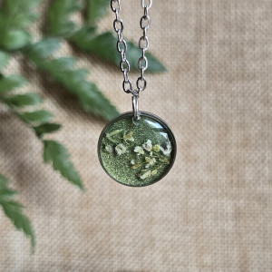 Zawieszka zielona brokat