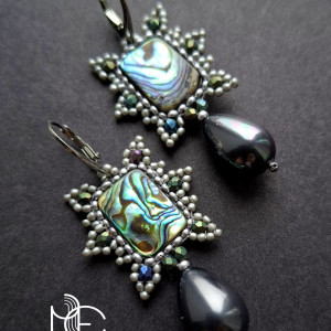 zdobne muszle no1 - kolczyki