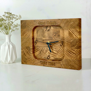 Zegar drewniany sztorcowy