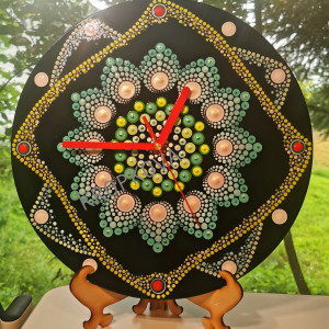 Zegar Mandala Kwiat II