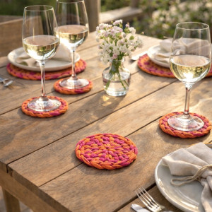 Zestaw 4 sztuk podkładek Sunset Muse