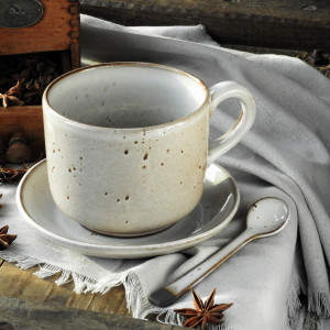 Zestaw cappuccino-duża filiżanka ceramiczna