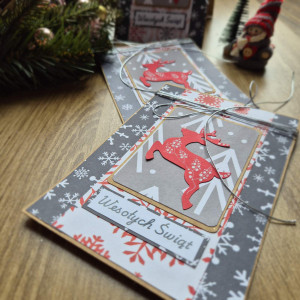 Zestaw kartek świątecznych jeleń #1