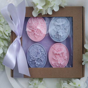 Zestaw mydeł lawenda i róża