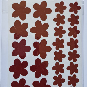 Zestaw naklejek MAŁY Kwiatki rękodzieło kolory