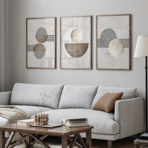 ZESTAW PLAKATÓW  Abstrakcja geometryczna  (set253)