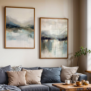 Zestaw plakatów - Abstrakcyjny pejzaż  (set235)