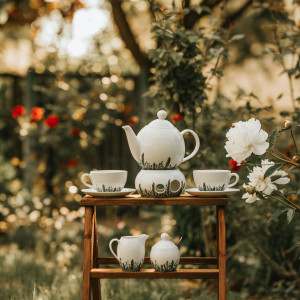 Zestaw porcelany do kawy i herbaty kwitnąca łąka