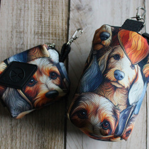 Zestaw saszetek na smaczki i kupoworeczki # jamnik szorstkowłosy