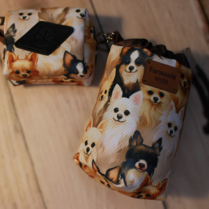 Zestaw saszetka na smaczki i woreczki # chihuaua