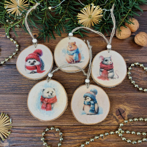 Zestaw zimowych zawieszek
