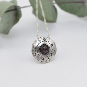 Ziarno Życia - Słoneczny Amulet z Obsydianem