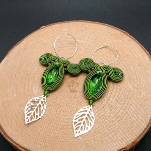 Zielone kolczyki sutasz koła