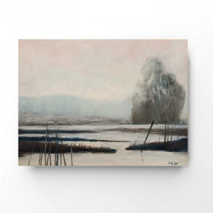 Zima-rysunek - 18/24 cm rysunek, pastele suche.