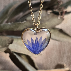 Złote serce chabrami serduszko chabry chabr serce