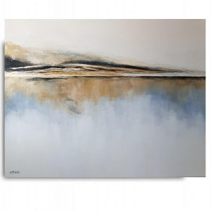 Złoty brzeg-obraz akrylowy 80x100 cm.