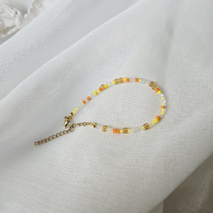 Żółta delikatna bransoletka