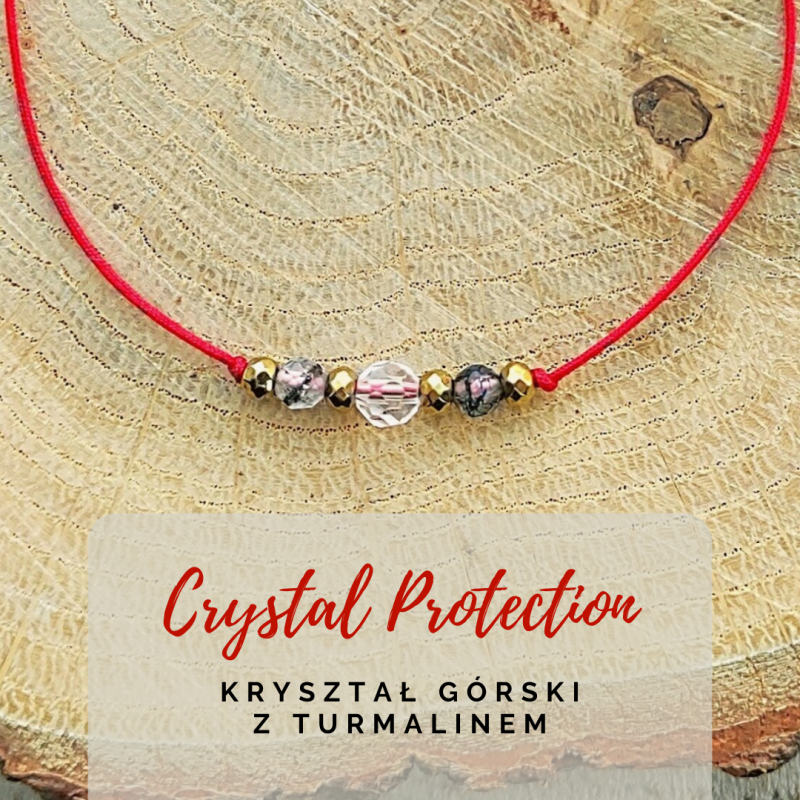 Bransoletka Crystal Protection (red) złota_photo1