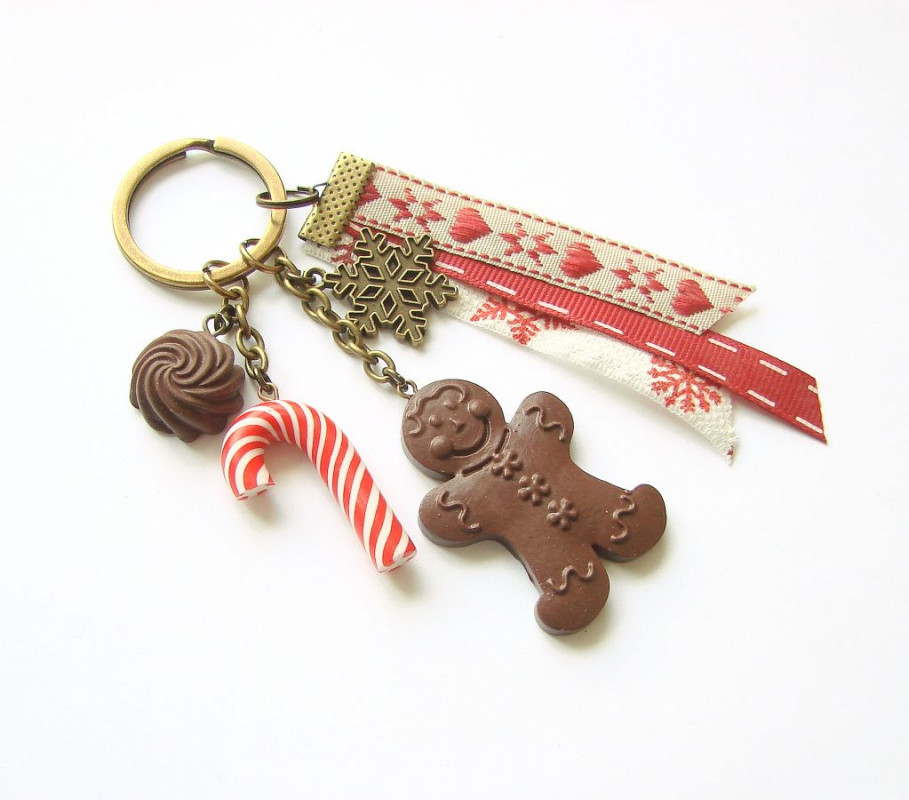 Breloczek świąteczny z czekoladowym ludkiem_photo1