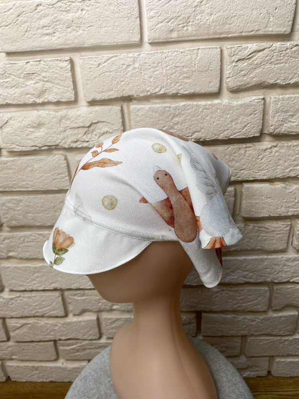 chustka na głowę z daszkiem czapka bambusowa_photo1