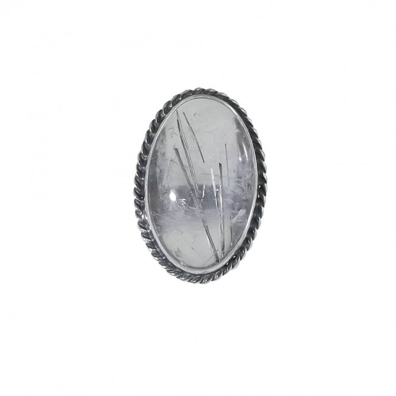 Czarny turmalin w krysztale górskim pierścionek_photo1