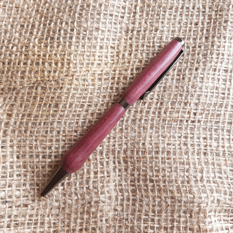 Długopis drewniany - slim twist amarant_photo1