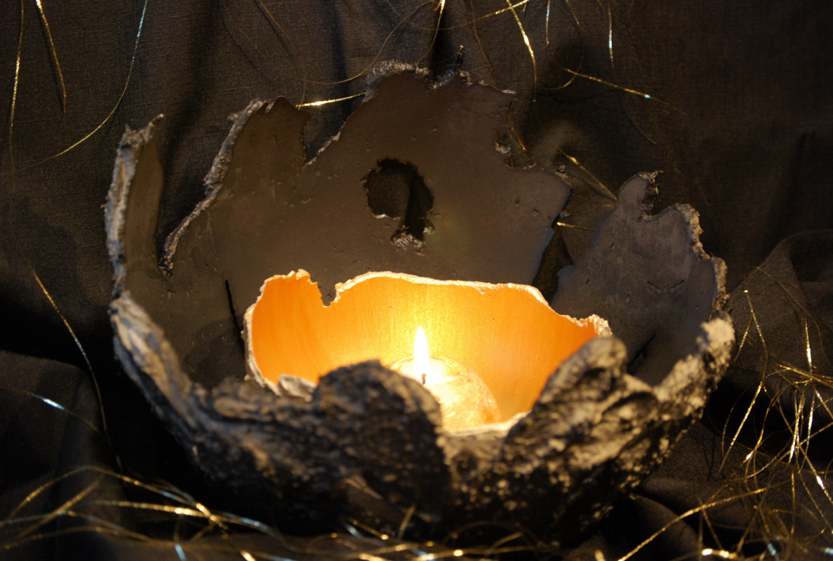 Dragon Egg Black - betonowa kula 30-32 cm_photo1