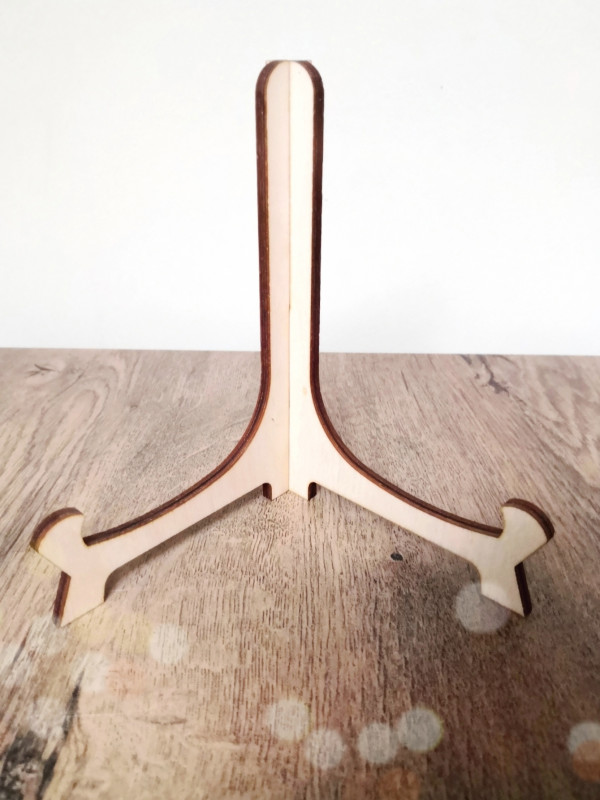Drewniany stojak do obrazka o średnicy 20 cm_photo1