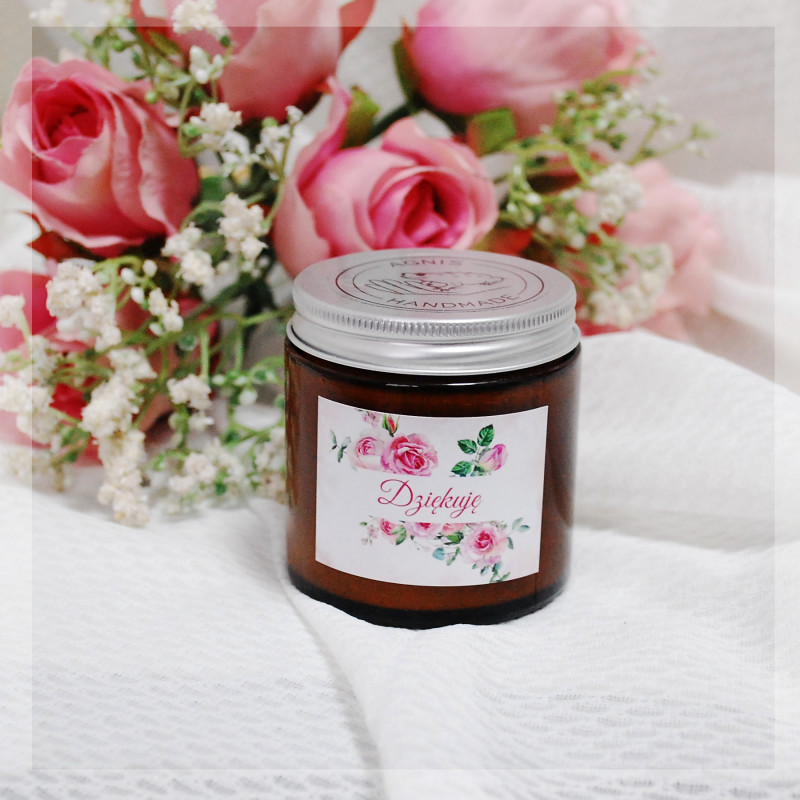 "Dziękuję" 100 ml Róża świeca sojowa - Specjalne okazje_photo1