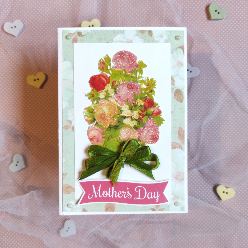Dzień Matki - kartka z bukietem kwiatów_photo1