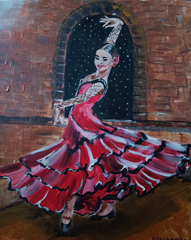 Hiszpanka Flamenco 40x50 cm_photo1