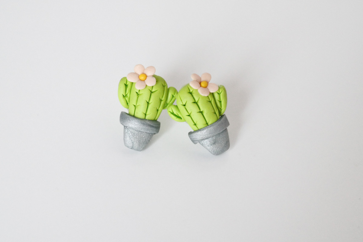 Kaktusiki - kolczyki wkrętki_photo1