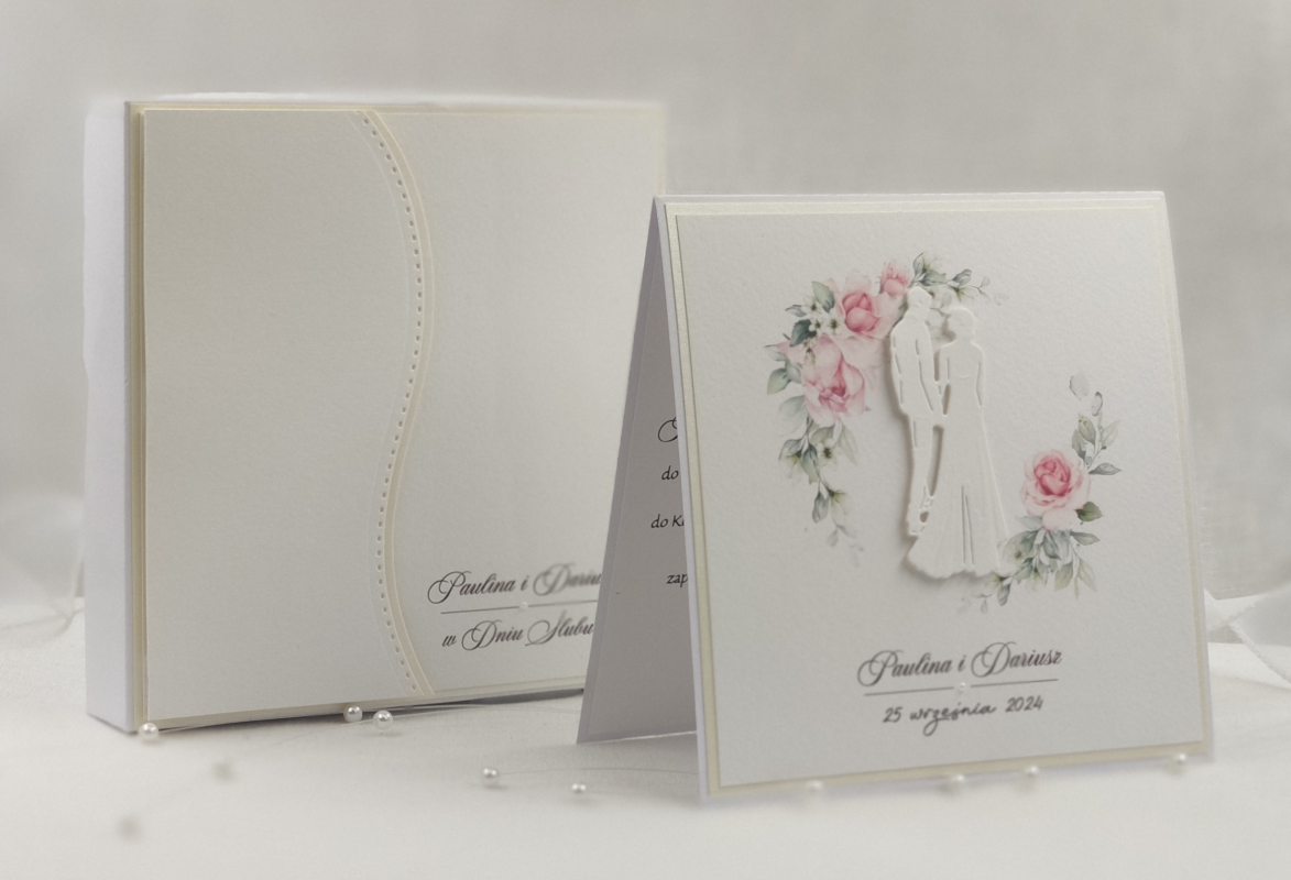 Kartka na ślub z pudełkiem i kopertą WP 26A_photo1