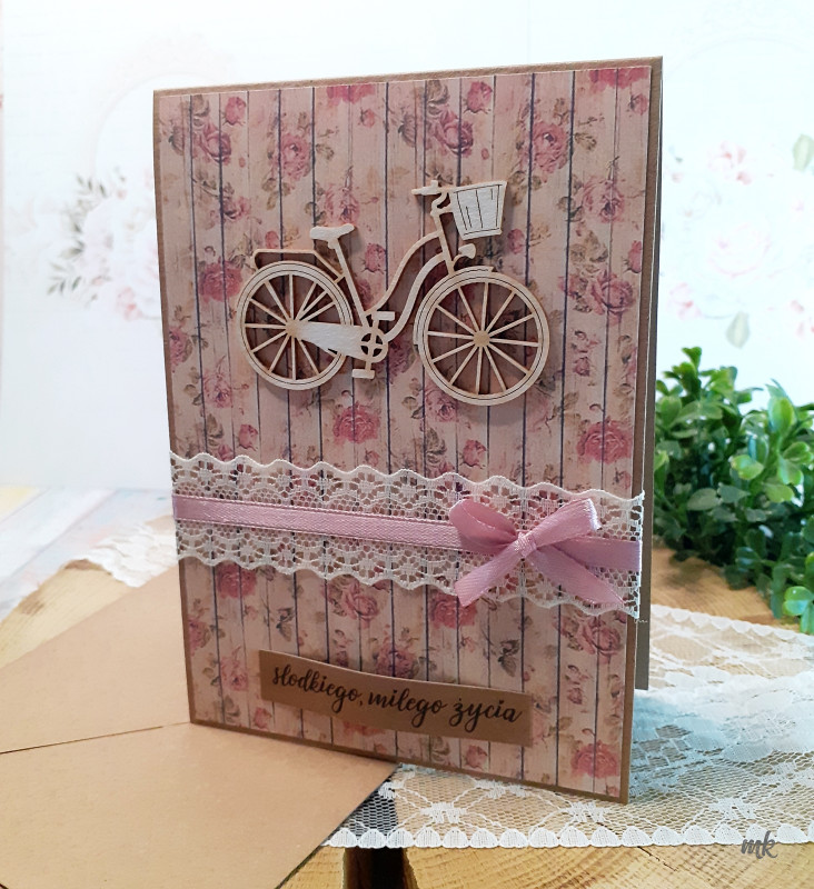 Kartka na urodziny, imieniny z rowerem 01_photo1