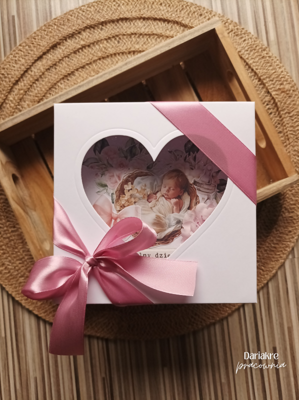 Kartka różowa, narodziny dziecka_photo1