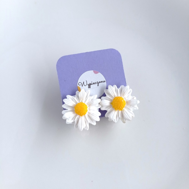 Klipsy białe kwiatki_photo1