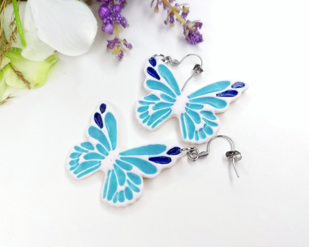 Kolczyki błękitne motyle_photo1