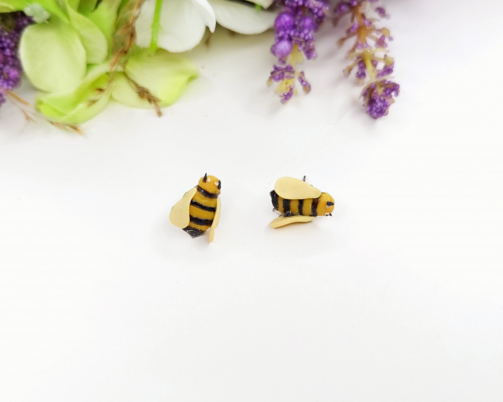 Kolczyki sztyfty pszczółki_photo1
