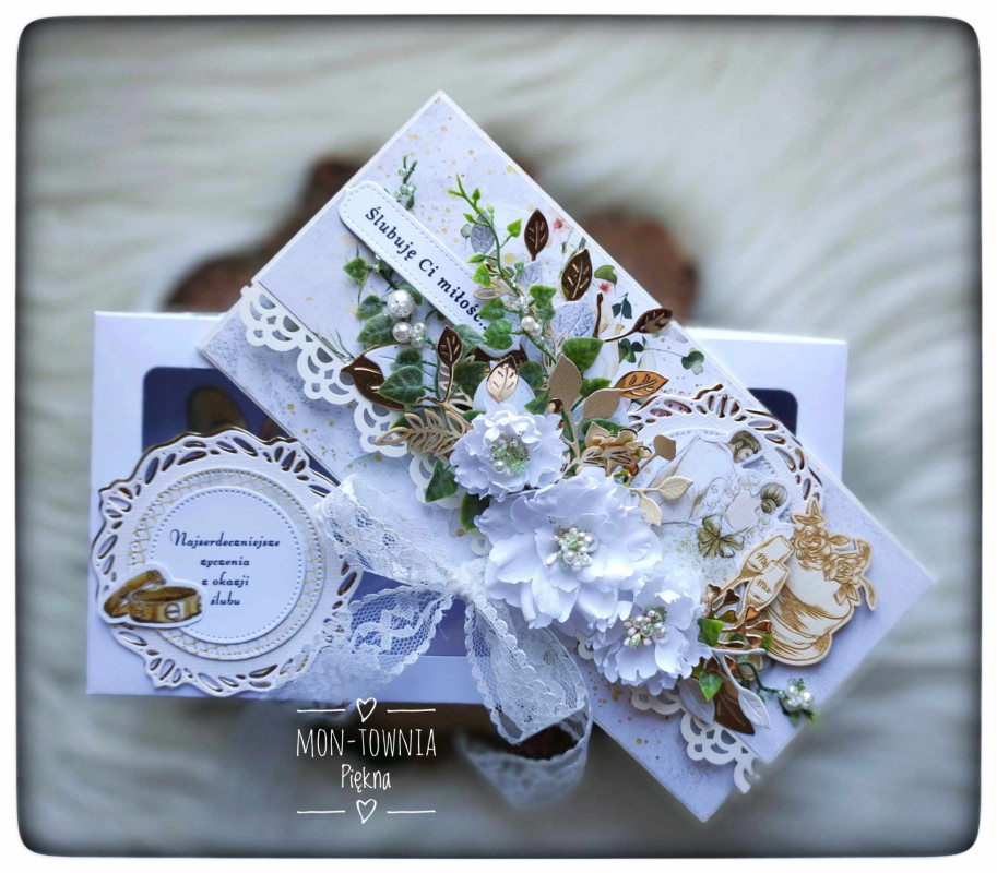 Kopertówka, kartka na ślub ślubna w pudełku_photo1