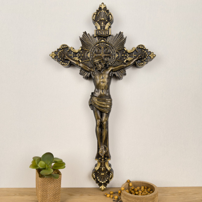 Krzyż Św. Benedykta, drewno dębowe_photo1